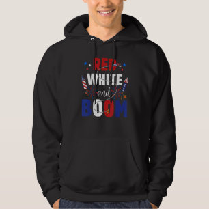 Rood Wit En Boom 2022 Patriottisch 4 Juli VS Hoodie