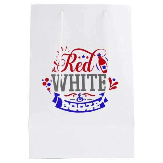 Rood wit en Booze Medium Cadeauzakje (Achterkant)