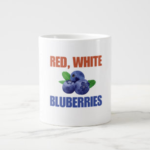 Rood, wit en bosbessen extra grote beker