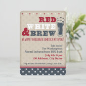 Rood, wit en brew kaart (Staand voorkant)