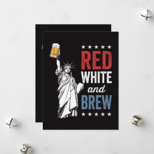 Rood Wit en Brouw 250ste Verjaardag Feestdagenkaart