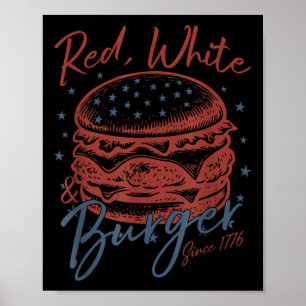 Rood, wit en burger sinds 1776 Independence Day Poster