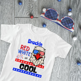 "Rood, wit, en COOL", op maat gesneden T-shirt