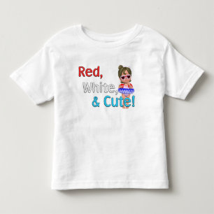 Rood, wit en Cute! Kinder Shirts