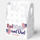 Rood Wit en Due Baby shower Favoriet Box Bedankdoosjes (Open)