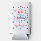 Rood wit en Due Baby shower Koelboxxen (Achterkant)