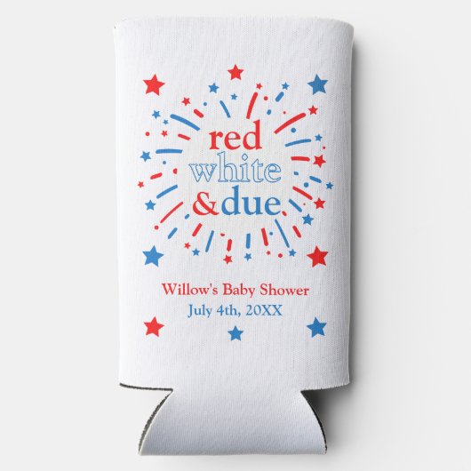 Rood wit en Due Baby shower Koelboxxen (Achterkant)