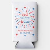 Rood wit en Due Baby shower Koelboxxen (Voorkant)