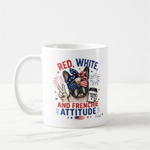 Rood Wit en Franse Attitude Patriottische Koffie Koffiemok