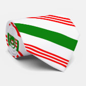 Rood, Wit en Groen Candy Cane Stropdas (Opgerold)