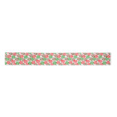 Rood wit en groen draaiend Snoep patroon Lint (Voorkant)