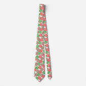 Rood wit en groen draaiend Snoep patroon Stropdas (Voorkant)