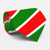 Rood, Wit en Groen Gestreept Stropdas (Kerstmiskle (Opgerold)