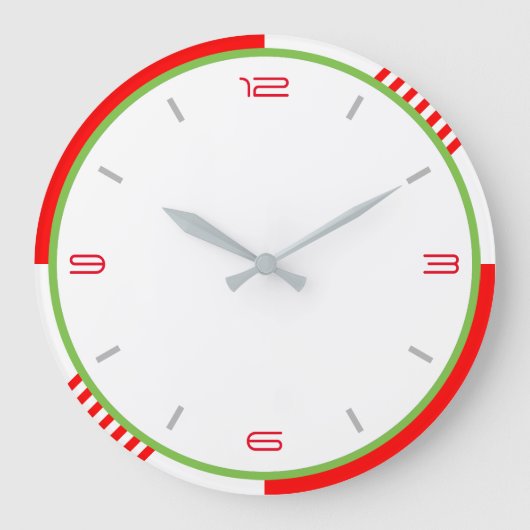 Rood wit en groen grote klok (Voorkant)