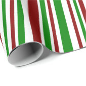 Rood, wit en groen met kerst omstreden strepen cadeaupapier (Rol Hoek)