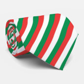 Rood, wit en groen Stropdas (Opgerold)