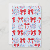 Rood Wit en ik doe 4 juli Bruiloftsfeest Kaart (Achterkant)