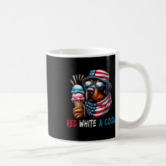 Rood wit en koel hondenijs 4 juli koffiemok