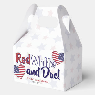 Rood Wit en Op Komst Baby Shower Favor Doos Bedankdoosjes