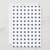 Rood, Wit en Op Tijd Patriotische Baby Shower Kaart (Achterkant)