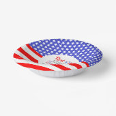 Rood wit en oplopend Baby shower Papieren Kommen (Gebogen)