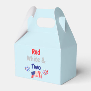 Rood, wit en twee 2e jaarpleisterbox bedankdoosjes