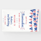 Rood, wit en twee! 4 juli 2002 spandoek (Horizontaal)