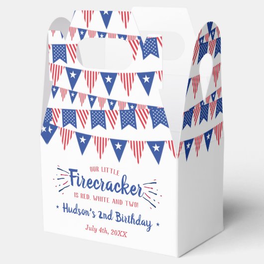 Rood, wit en twee! 4 juli 2002: Tweede verjaardag Bedankdoosjes (Geopend)