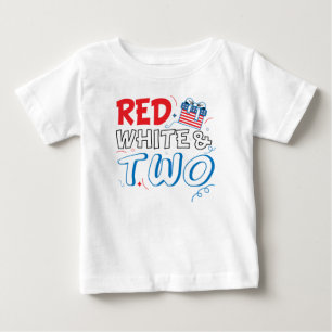 rood wit en twee vierde juli Toddler Birthday