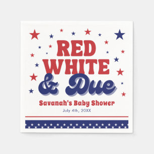 Rood, Wit en Verschuldigd 4 juli Patriottisch Baby Servet