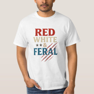 Rood wit en wild Shirt - Funny Patriotic 4th