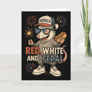 Rood Wit en Wilde Vuurwerk Opossum 4 juli  Kaart