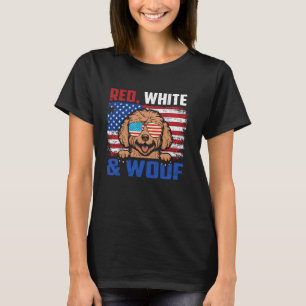 Rood Wit En Woof Rood Speelgoed Poedel Hond USA Vl T-shirt