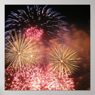 Rood wit en zoem poster