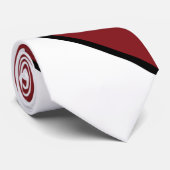 Rood Wit en Zwart Abstract Stropdas (Opgerold)