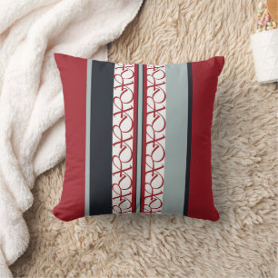 Rood, Wit en Zwart Classy Kussen