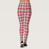 Rood wit en zwart geplakt flatpanel leggings (Achterkant)