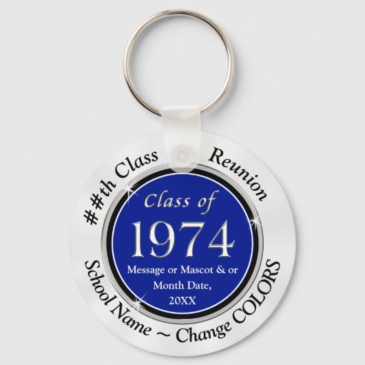 Rood, Wit en Zwart, Klasse van 1974 Sleutelhangers (Voorkant)