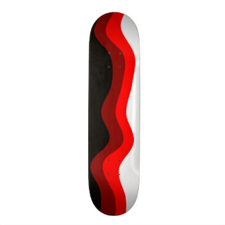 Rood, wit en zwart skateboard