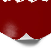 Rood & Wit Festief Rangoli Perfect Poster (Hoek)