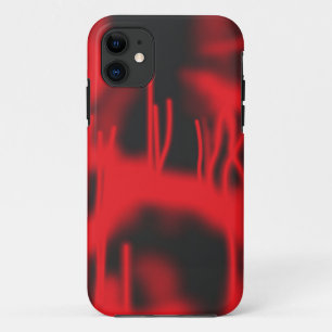 Rood-wit foto van een cactus iPhone 11 hoesje