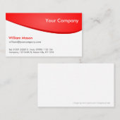 Rood wit gebogen, professioneel Visitekaartje (Voorkant / Achterkant)