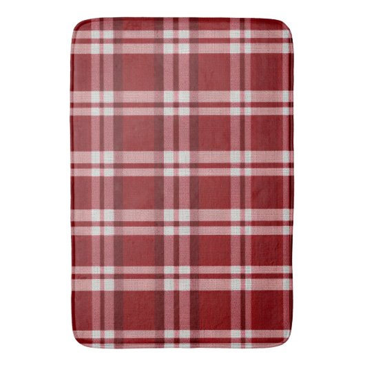 Rood wit geruit badmat (Voorkant Verticaal)