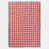 Rood-wit geruit deken (Voorkant Verticaal)