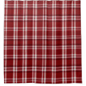 Rood wit geruit douchegordijn (Voorkant)