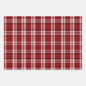 Rood wit geruit inpakpapier vel (Voorkant)