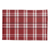 Rood wit geruit kussensloop (Achterkant-Links)