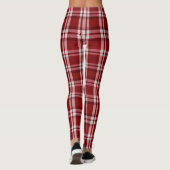 Rood wit geruit leggings (Achterkant)