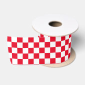 Rood-wit geruit patroon lint (Spoel)
