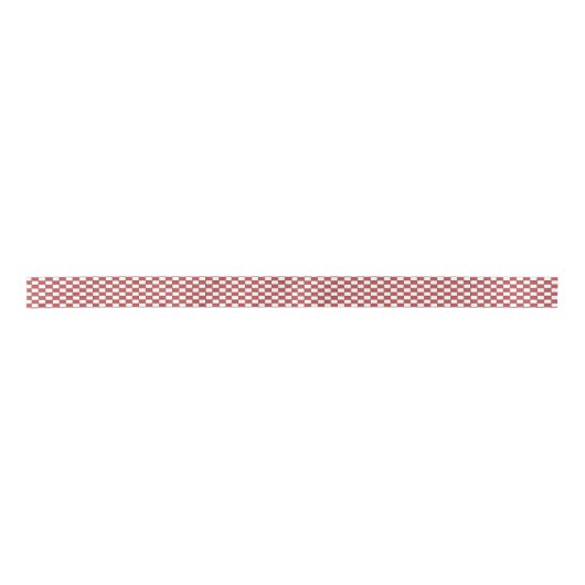 Rood-wit geruit patroon lint (Voorkant)